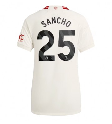 Maillot de foot Manchester United Jadon Sancho #25 Troisième Femmes 2023-24 Manches Courte